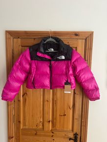 The North Face Women's Nuptse Short Jacket - Fuchsia Pink