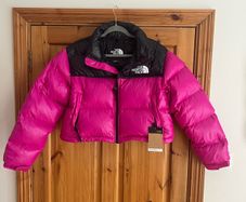 The North Face Women's Nuptse Short Jacket - Fuchsia Pink