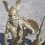 3 x Mid Century 10 inch Solid Brass Viking Warriors(6.9 kgs) Image 7