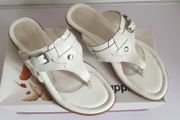 Hush Puppies Ladies Oni Nishi White Leather Sandals New With Box UK3 CAN POST