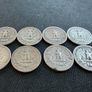8 Silver America Quarters Image 4