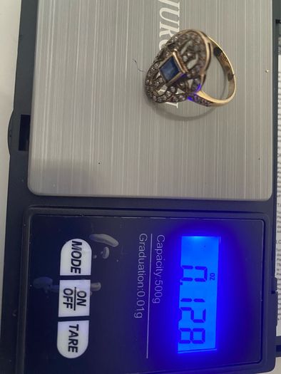 Ring Gold Sapphire Diamond Ring