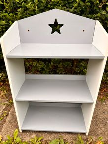 Book shelf Grey white