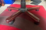 High-back cushioned desk chair
