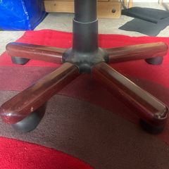 High-back cushioned desk chair