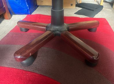 High-back cushioned desk chair
