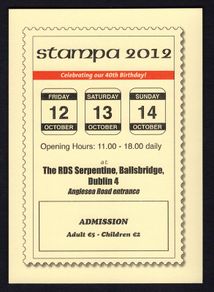 2012 Ireland Stampa Season Ticket 12th-14th October 2012 at RDS Serpentine, Ballsbridge, Dublin 4