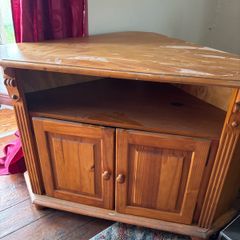 Free Wooden (Pine) Corner TV Cabinet