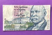 Irish fifty pound note