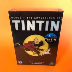 Tintin The Complete Collection All 21 Adventures Holographic Cover DVD Box Brand New Sealed