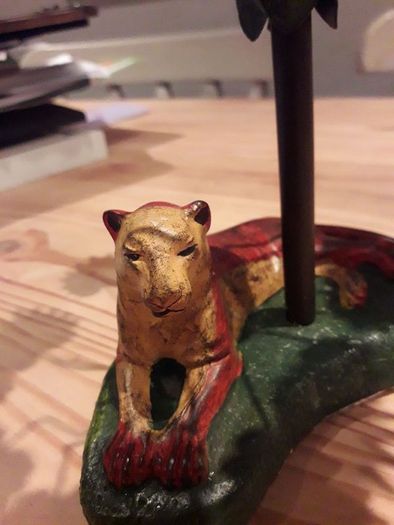 metal Tiger candlestick