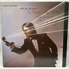 Chris de Burgh Signed Man On The Line Vinyl LP 1984 Autographed