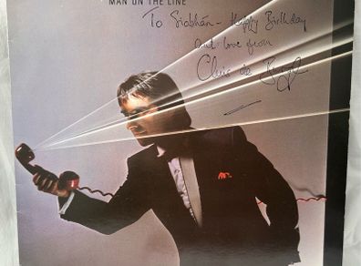 Chris de Burgh Signed Man On The Line Vinyl LP 1984 Autographed