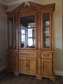 glass wooden cabinet