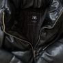 Zara leather Puffer coat jacket Image 3