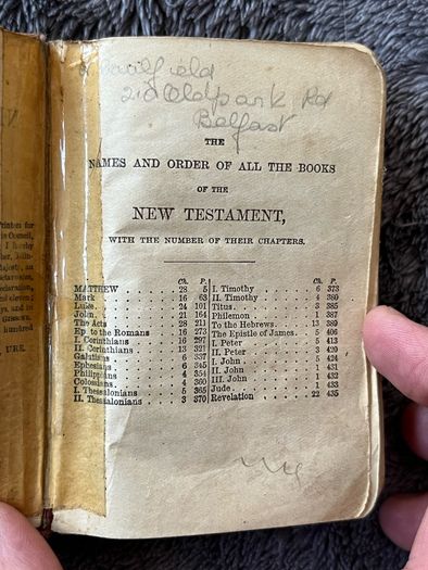 Antique Small New Testament Book