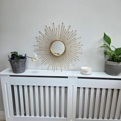 Carolyn Donnelly Eclectic Gold Round Mirror