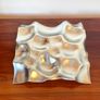 Copper Chrome Mouth-blown Glass Decorative Tray Fruit Bowl Image 2