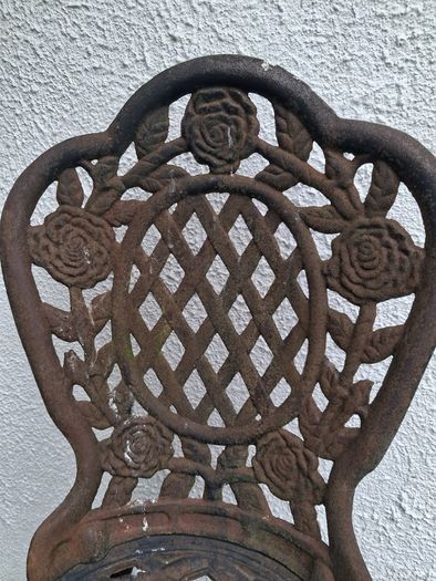 Cast iron garden chair