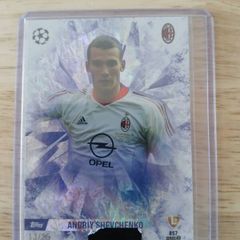 2023-24 Topps Total Football UEFA UCL Andriy Shevchenko White Ice 13/25 Ac Milan