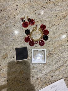 Bracelet and earrings Murano glass Venice