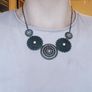 Statement necklace copper and coral Image 4