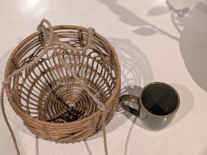 Rattan planter/ basket