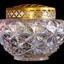 Vintage Harrods Heavy Cut Crystal Rose Bowl Image 6
