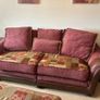 3-Piece Suite, Footstool & Solid Wood Furniture Image 5
