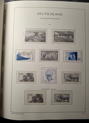 Germany Leuchtturm Stamp Binder with stamps