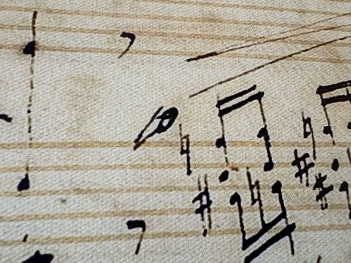Huge Chopin Manuscript Print