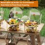 4 Pack Gold Round Chafing Dish Buffet Set, 5 QT Buffet Warmer Food Server with Clear Lid and Utensils, Stainless Steel Food Warmers for Parties, Weddings, Catering Events Image 4