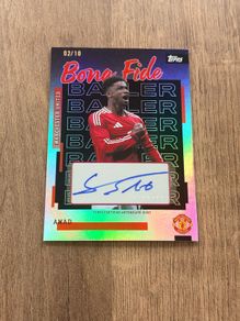 Topps 2026 Amad Bona Fide Auto 2/10 Black Manchester United