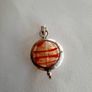 Silver and glass swirl pendant Image 9