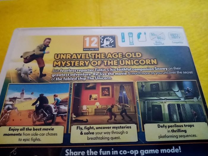 The Adventures of Tintim The Secret of the Unicorn Wii Games