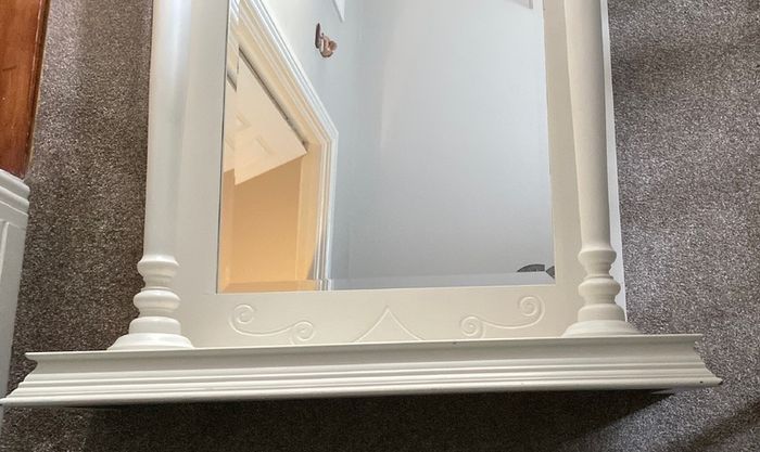 Mirror antique  very heavy solid wood