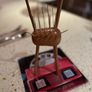 Danish mid century giraffe ornament collectible table toothpick holder Image 2