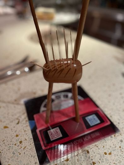 Danish mid century giraffe ornament collectible table toothpick holder