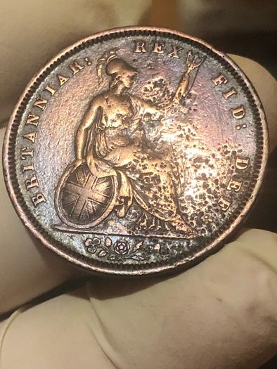 1831 Penny William IV Nice Grade With Toning