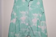 womens BERGHAUS NAVALA fleece full zip top green white size UK 16 EU XL coat jacket
