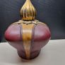 Vintage Italian Leather Decanter Crown Design (18 cm) Image 2