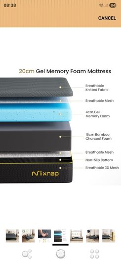 bed and mattress