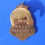 Queen Elizabeth II Coronation 1953 - commemorative enamel badge issued by the Lanark Town Council ( a scarce badge). Image 2