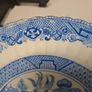 Antique Blue Willow pattern plate scalloped edge Image 7