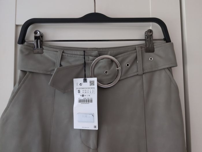 Zara leather trousers