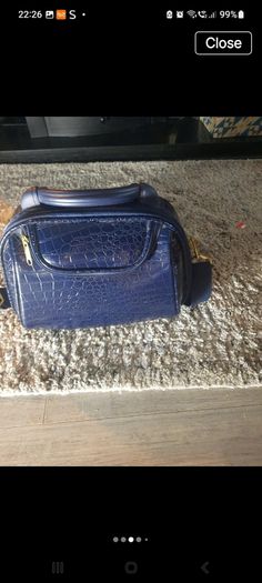 Navy hardcase travel bag