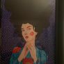 "Woman in a poppy dress" 93cmx53cm Image 2