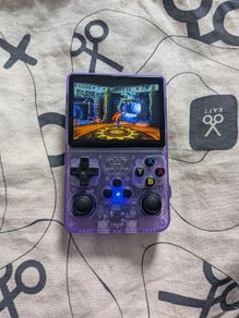 R36S 64GB Handheld Retro Game Console - Purple - price firm
