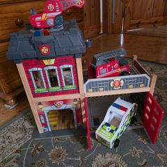 wooden fire station