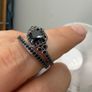 Black stones Rings Image 2